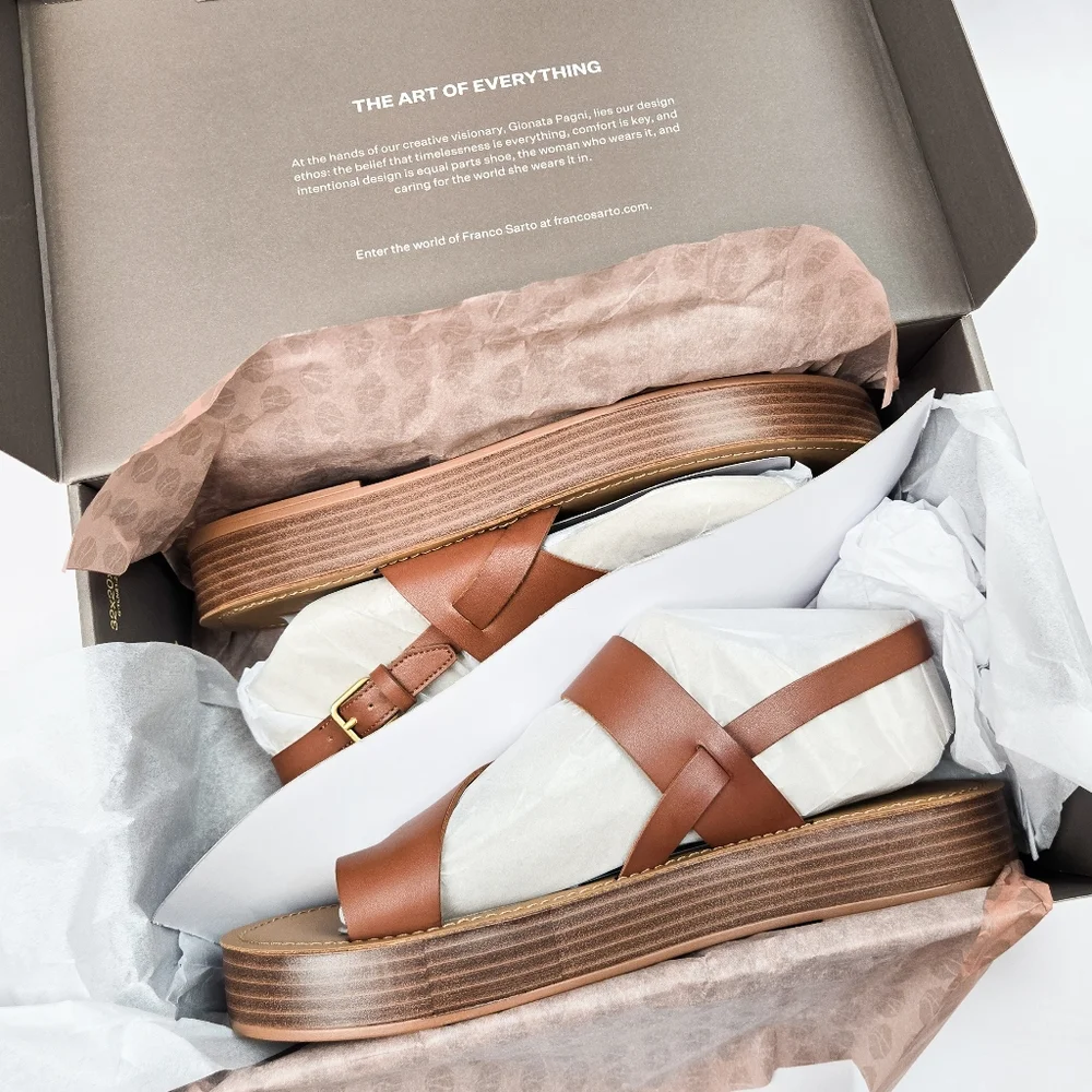 NIB Franco Sarto Shayann Sandal, 10 - Picture 2 of 12